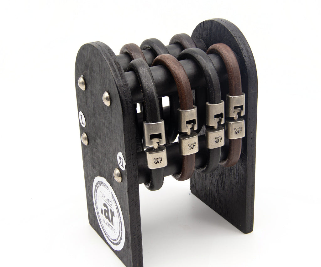 Pulsera Redonda de 10 mm de cuero – PuntoAR