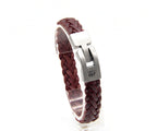 Pulsera Trenza Plana de cuero – PuntoAR