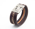Pulsera Franja Serpiente de cuero – PuntoAR