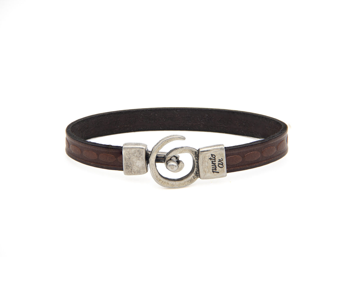 Pulsera Caracol de cuero – PuntoAR