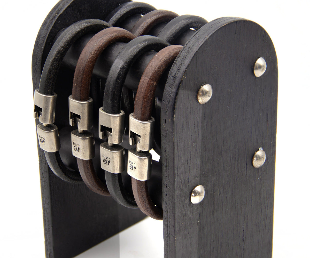 Pulsera Redonda de 10 mm de cuero – PuntoAR (vista 2)