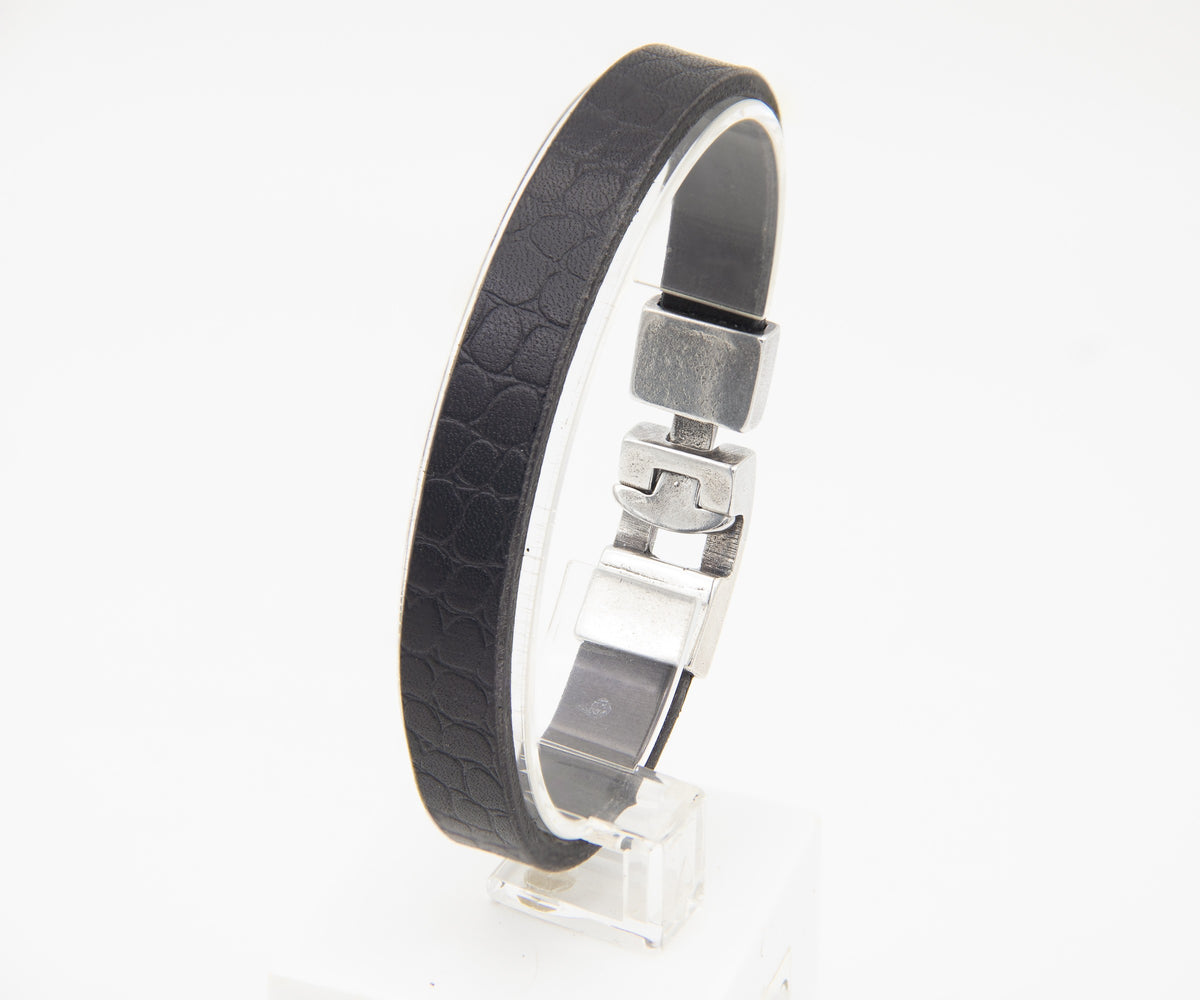 Pulsera Croco de cuero – PuntoAR (vista 2)