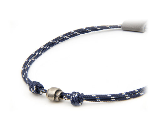 Collar Paracord con Abalorio azul marino – PuntoAR