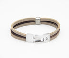 Pulsera Bicolor de cuero – PuntoAR (vista 2)