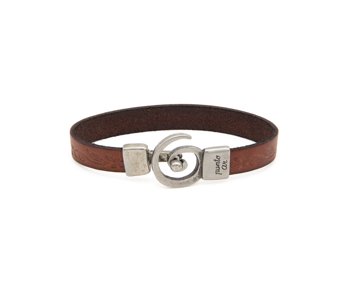 Pulsera Caracol de cuero – PuntoAR (vista 3)