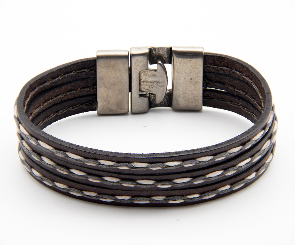 Pulsera Indiana Triple de cuero – PuntoAR (vista 3)