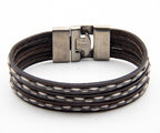 Pulsera Indiana Triple de cuero – PuntoAR (vista 3)