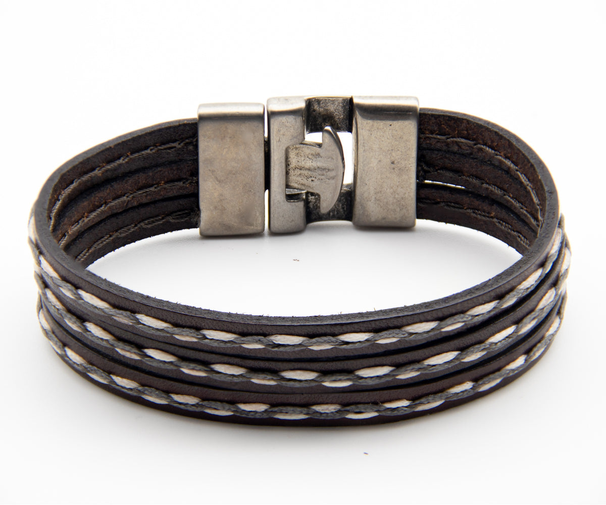 Pulsera Indiana Triple de cuero – PuntoAR (vista 3)