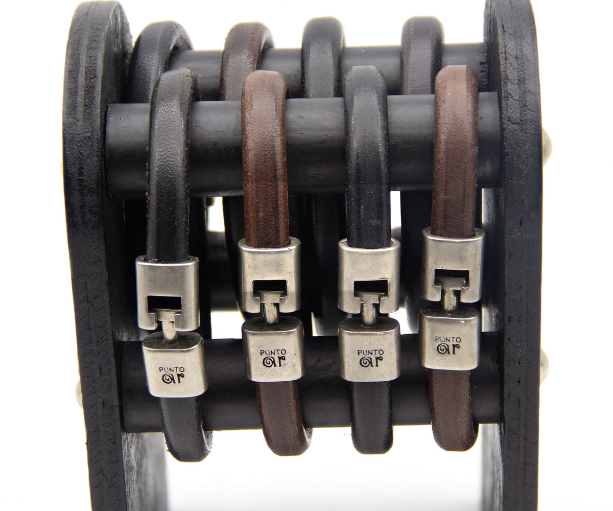 Pulsera Redonda de 10 mm de cuero – PuntoAR (vista 3)