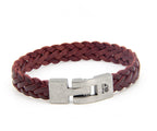 Pulsera Trenza Plana de cuero – PuntoAR (vista 3)