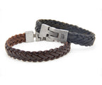 Pulsera Trenza Plana de cuero – PuntoAR (vista 4)