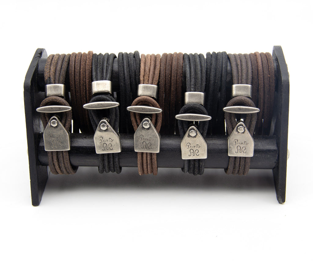 Pulsera Ancla de Cordones de cuero – PuntoAR (vista 5)