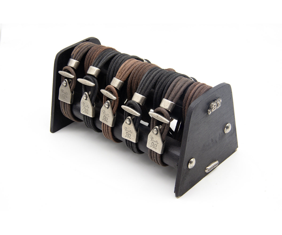 Pulsera Ancla de Cordones de cuero – PuntoAR (vista 6)