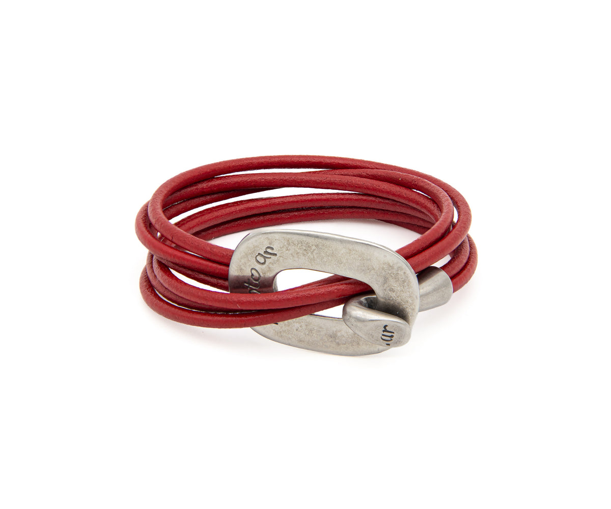Pulsera Oval en rojo – PuntoAR