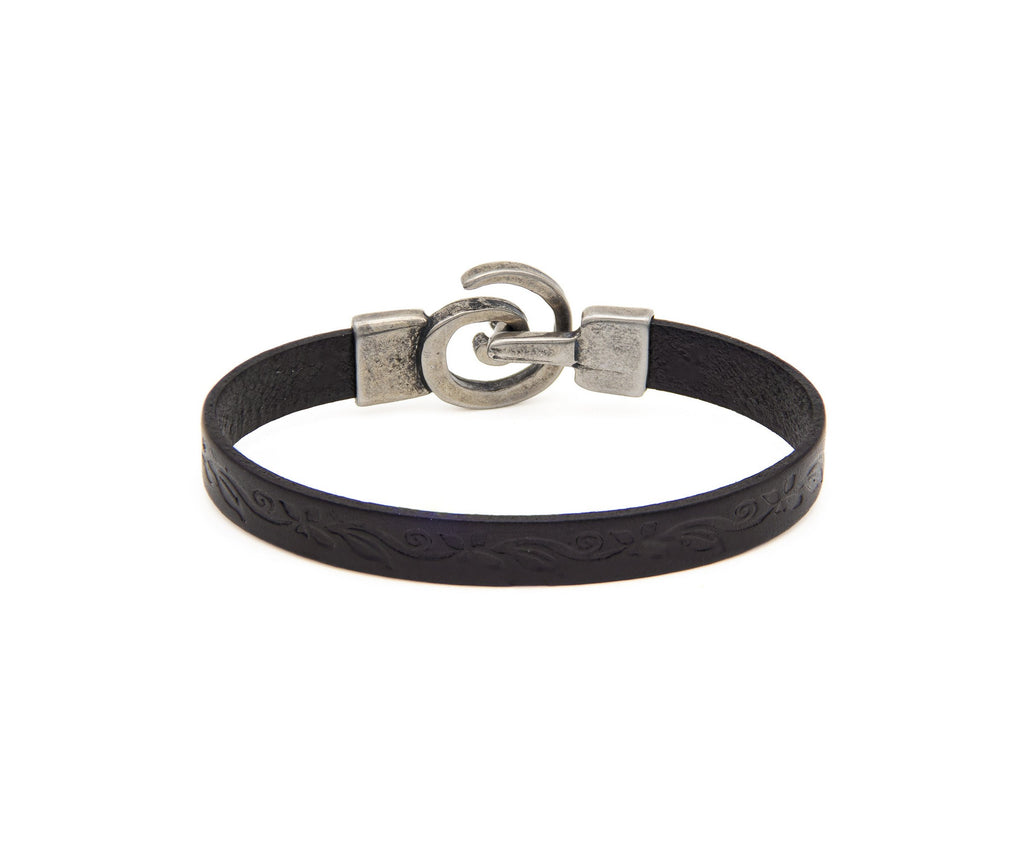 Pulsera Caracol Cuero Grabado