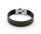Pulsera Italiana 3 en verde oliva – PuntoAR (vista 2)