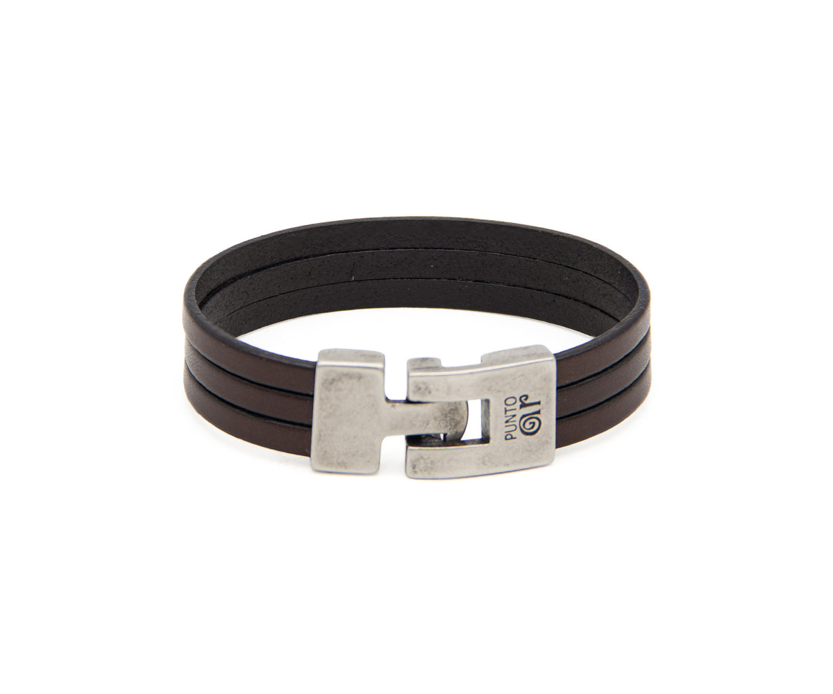 Pulsera Italiana 3 en marrón – PuntoAR