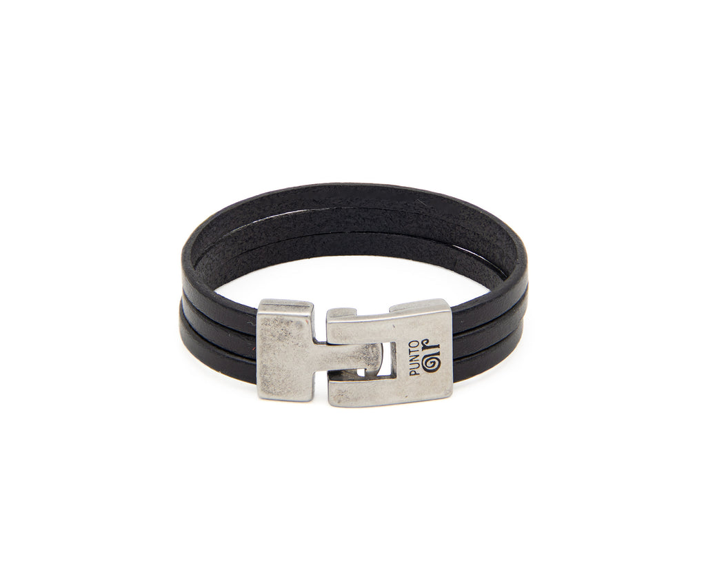 Pulsera Italiana 3 en negro – PuntoAR