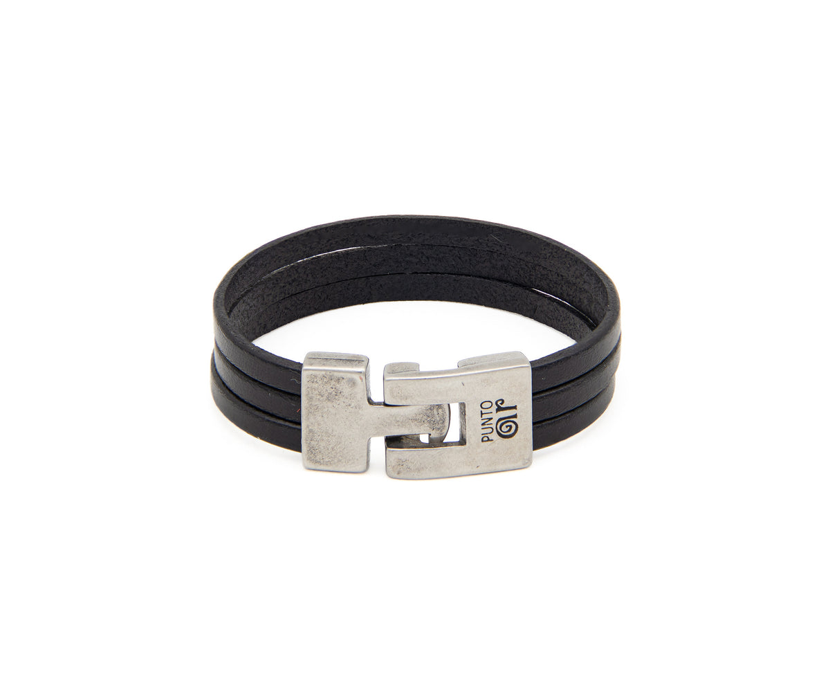 Pulsera Italiana 3 en negro – PuntoAR