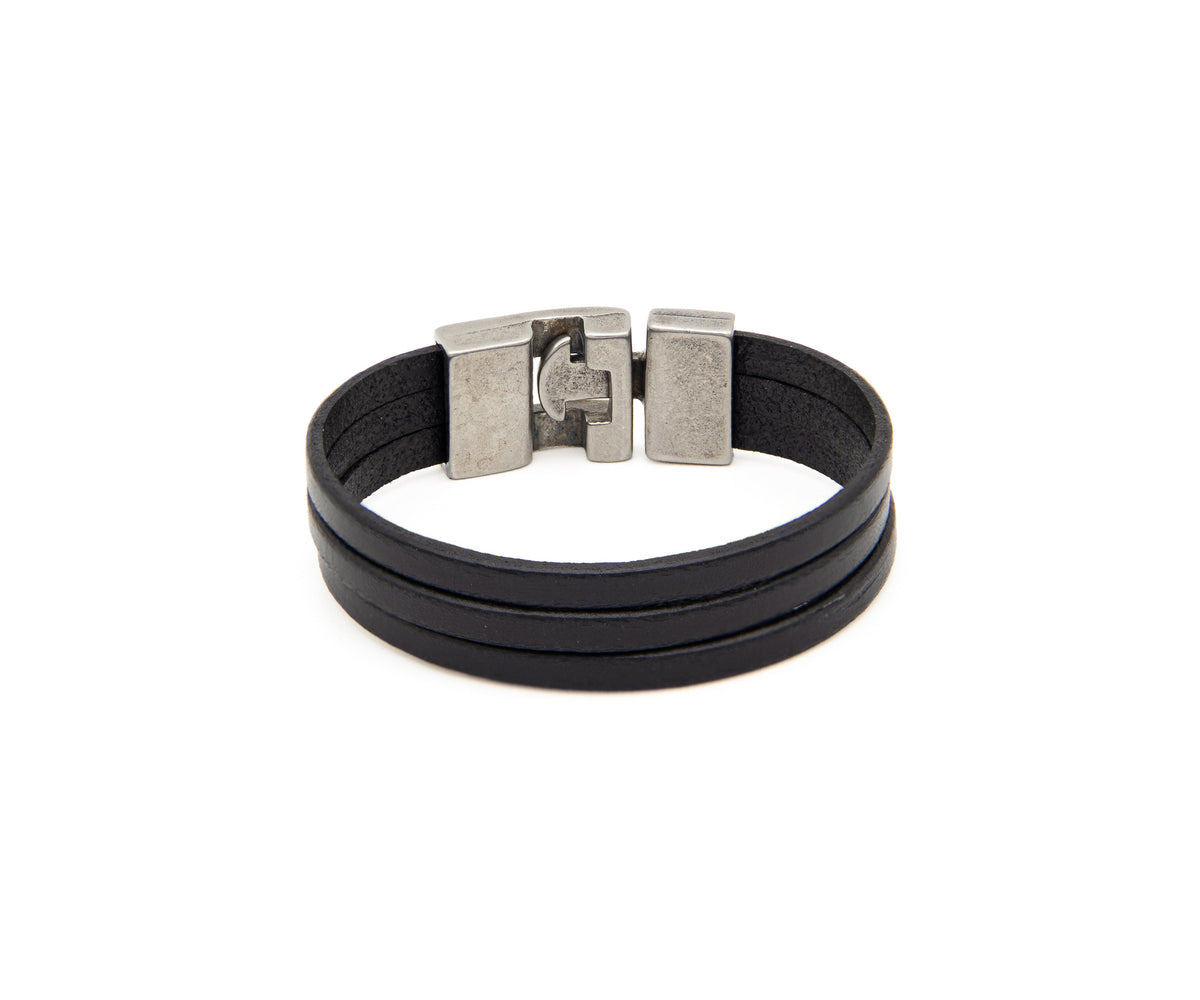 Pulsera Italiana 3 en negro – PuntoAR (vista 2)
