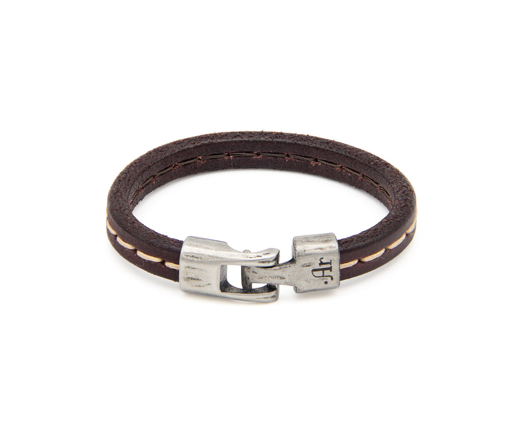 Pulsera Navegante marrón, vista de delante – PuntoAR