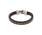 Pulsera Navegante marrón, vista de detrás con el cierre – PuntoAR