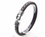 Pulsera Navegante negra en pedestal, otro ángulo – PuntoAR