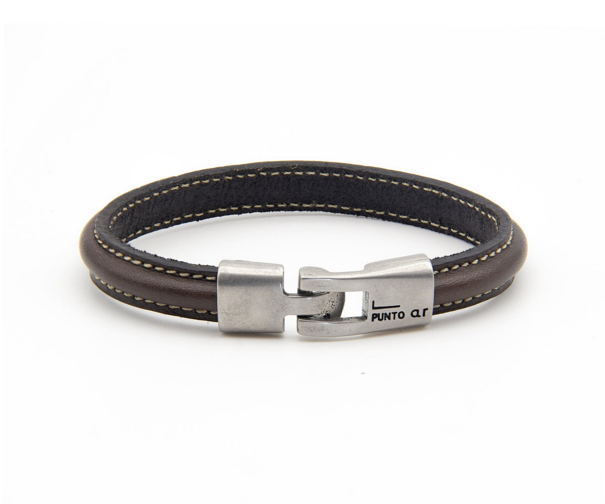 Pulsera Rosario en marrón oscuro – PuntoAR