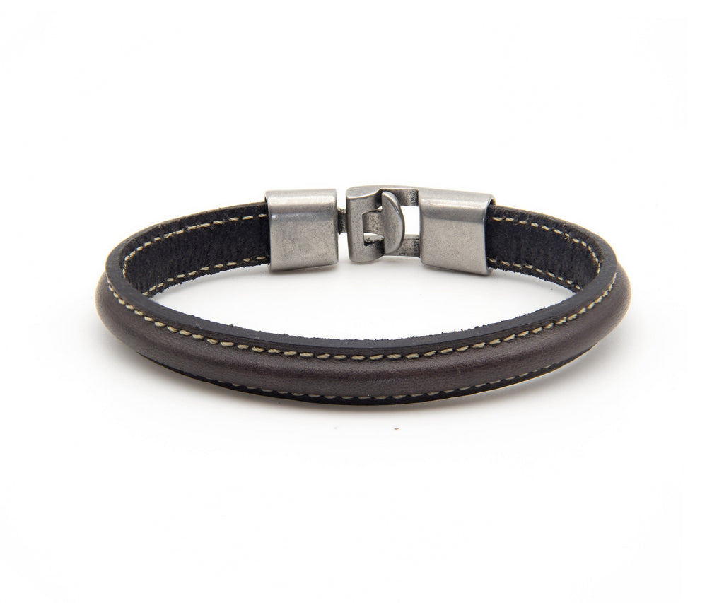 Pulsera Rosario en marrón oscuro – PuntoAR (vista 2)