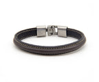 Pulsera Rosario en marrón oscuro – PuntoAR (vista 2)