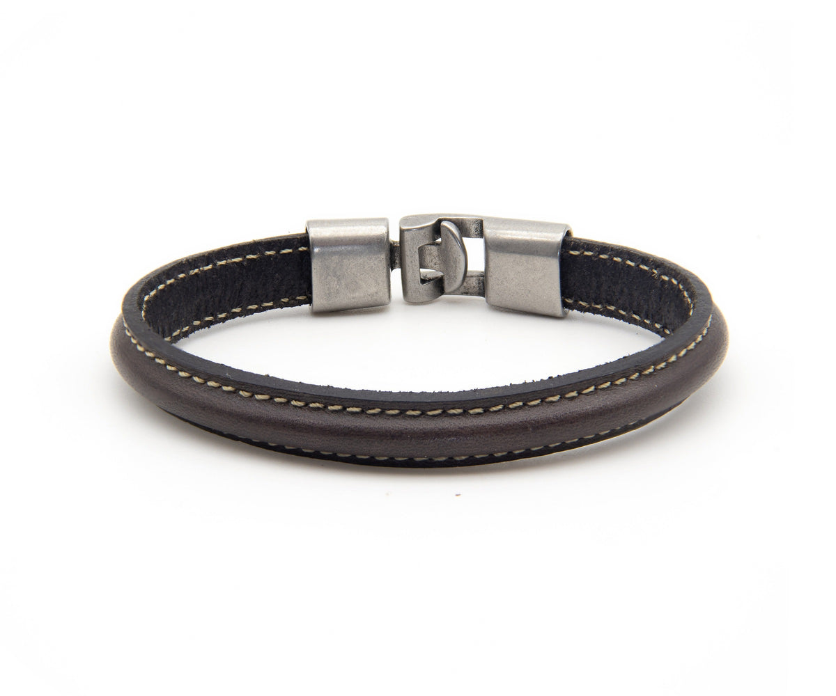 Pulsera Rosario en marrón oscuro – PuntoAR (vista 2)