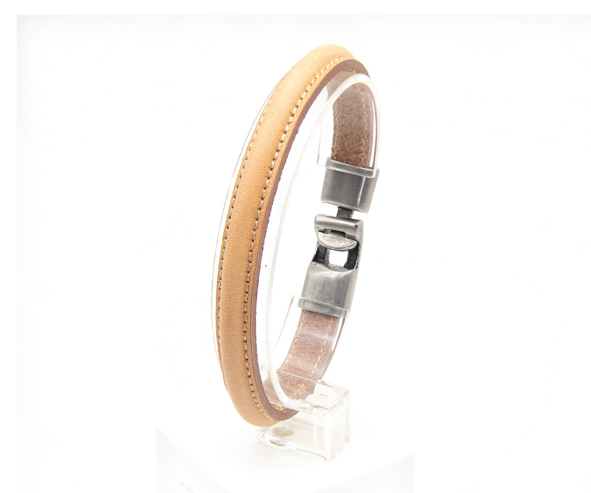 Pulsera Rosario en marrón claro – PuntoAR (vista 2)