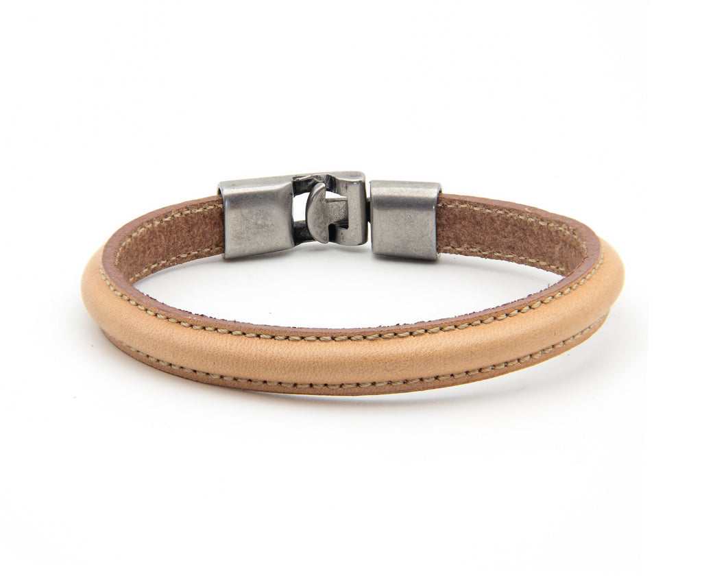 Pulsera Rosario en marrón claro – PuntoAR (vista 3)