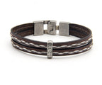 Pulsera Tres Tiras con Pespunte