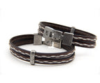 Pulsera Tres Tiras con Pespunte