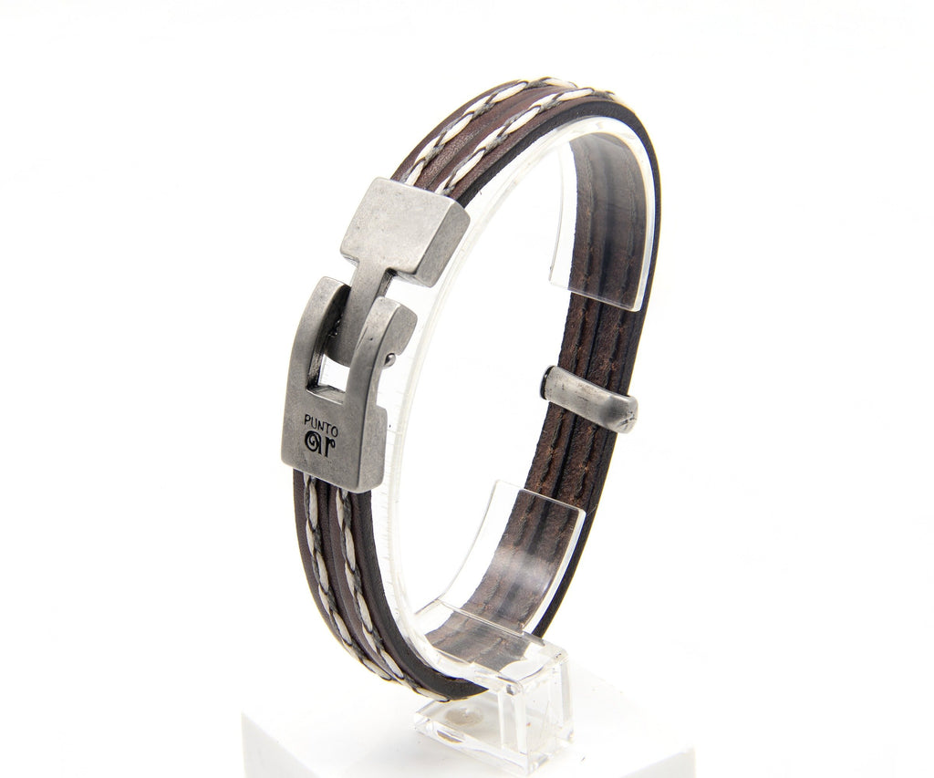 Pulsera Tres Tiras con Pespunte
