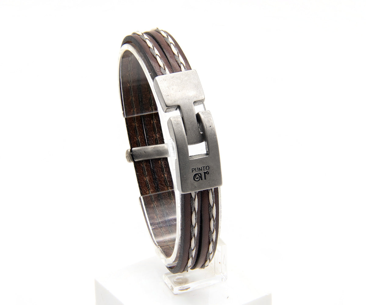Pulsera Tres Tiras con Pespunte