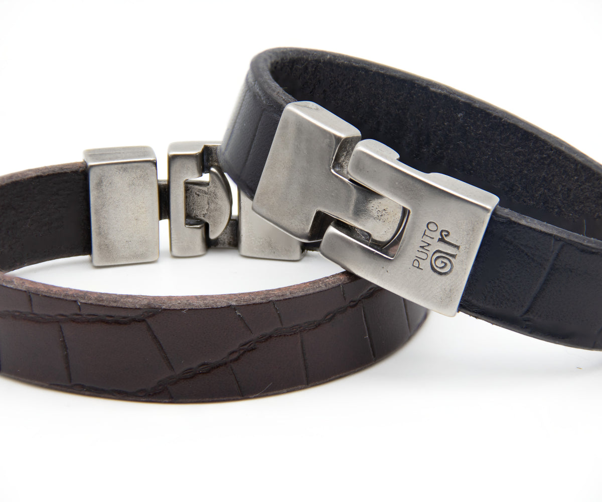 Pulsera Croco Ancha – PuntoAR