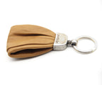 Llavero de cuero grueso camel – PuntoAR