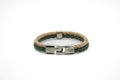Pulsera Chiche de doble cuero trenzado - PuntoAR