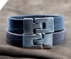 Pulsera Croco Ancha en expositor