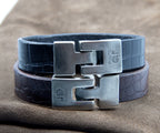 Pulsera Croco Ancha en expositor