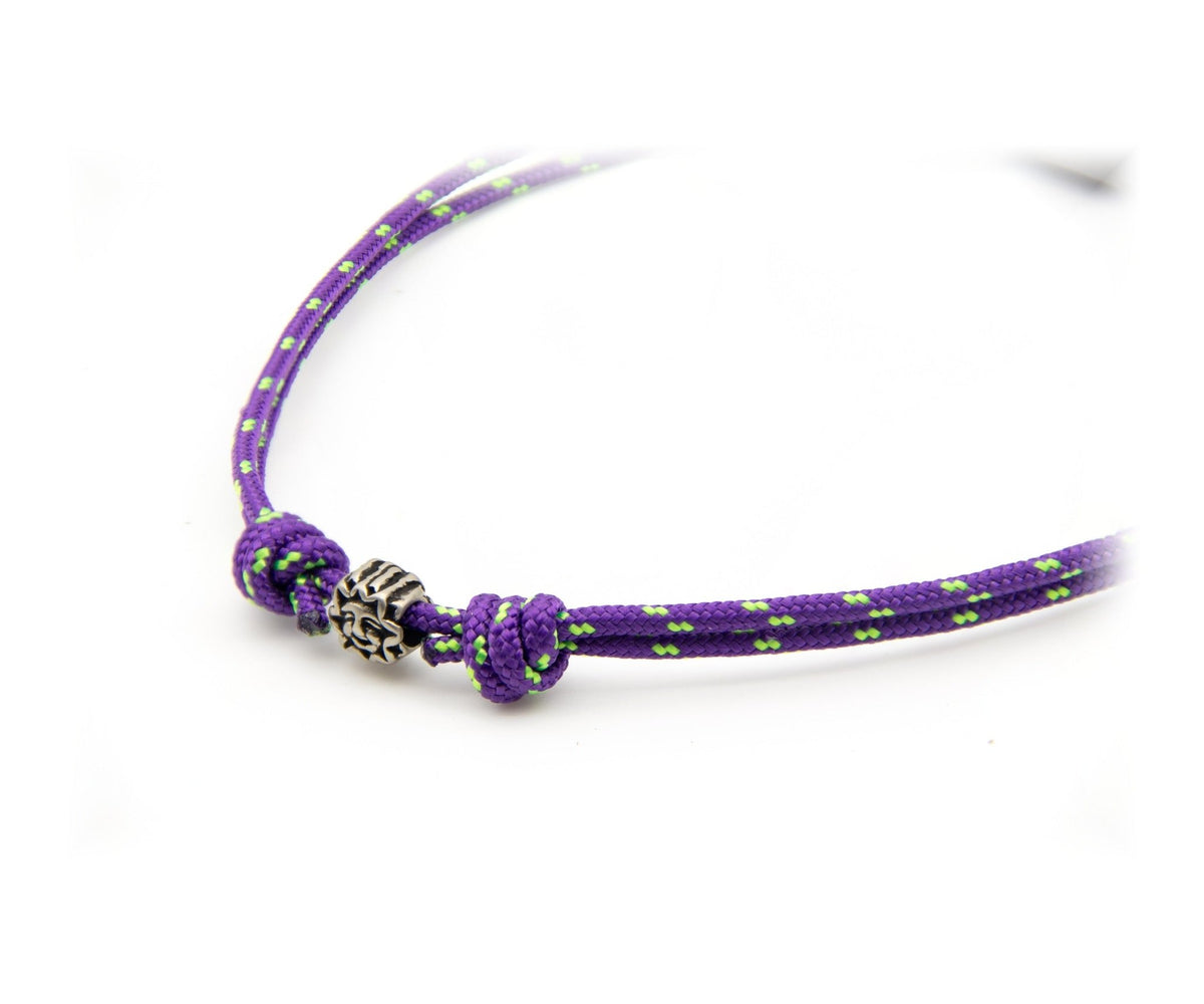 Gargantilla Paracord con Abalorio - PuntoAR - NV-COLA-MOR-UNI-TUB