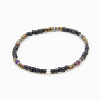 Perlline Bohemia Negra con tramos de bronce - PuntoAR - PER-008