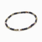 Perlline Bohemia Negra con tramos de bronce - PuntoAR - PER-008