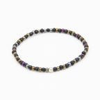 Perlline Bohemia Negra y bronce alternada