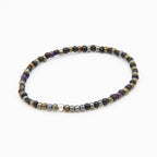 Perlline Bohemia Negra y bronce alternada