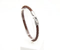 Pulsera Abasto de cuero trenzado, hecha a mano – PuntoAR