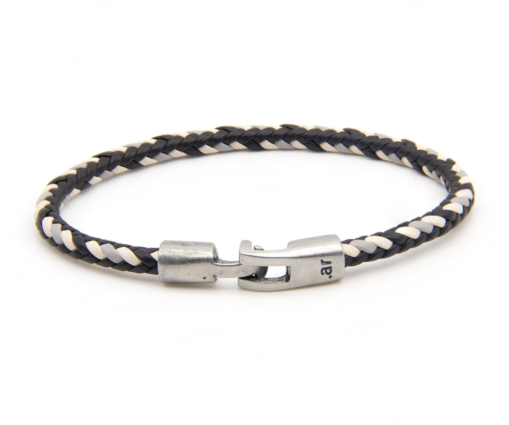 Pulsera Abasto de cuero trenzado, hecha a mano – PuntoAR