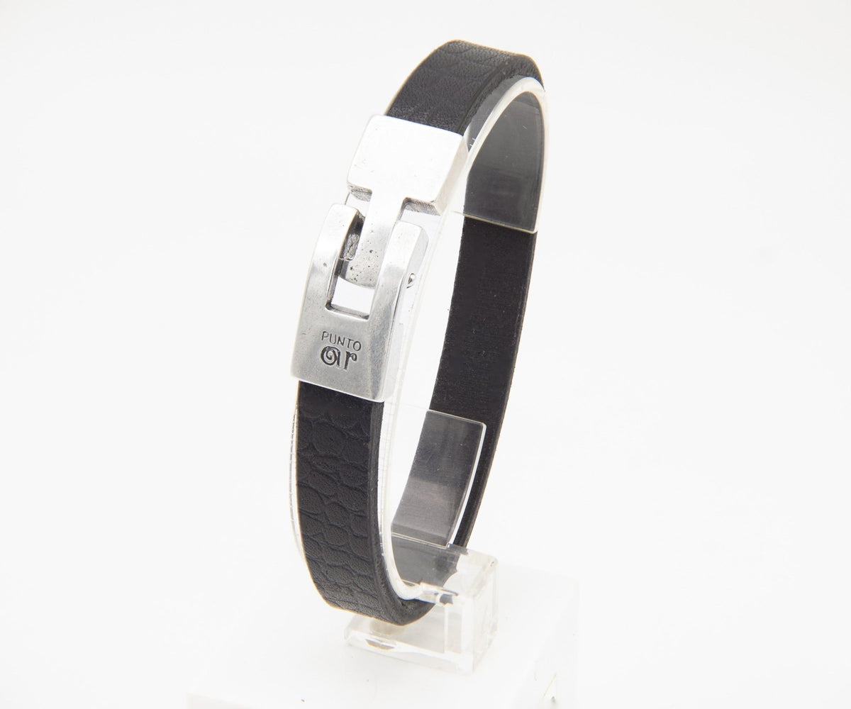 Pulsera Croco - PuntoAR - BR-585-NEG-XXS